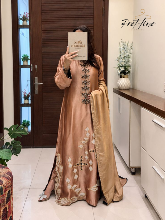 Élan D Kaftan – Champagne Beige