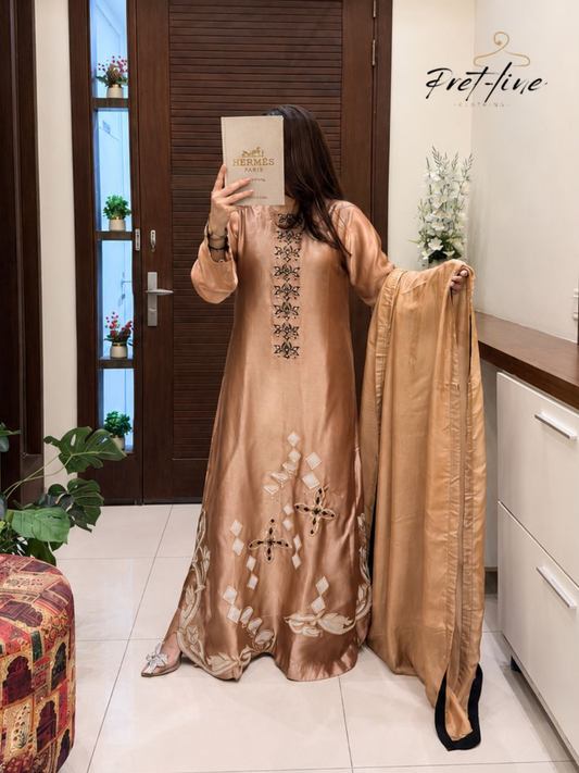 Élan D Kaftan – Champagne Beige