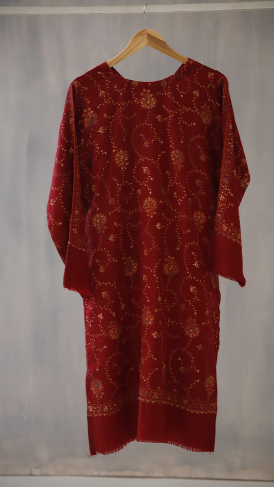 Jal Maroon Embroidery