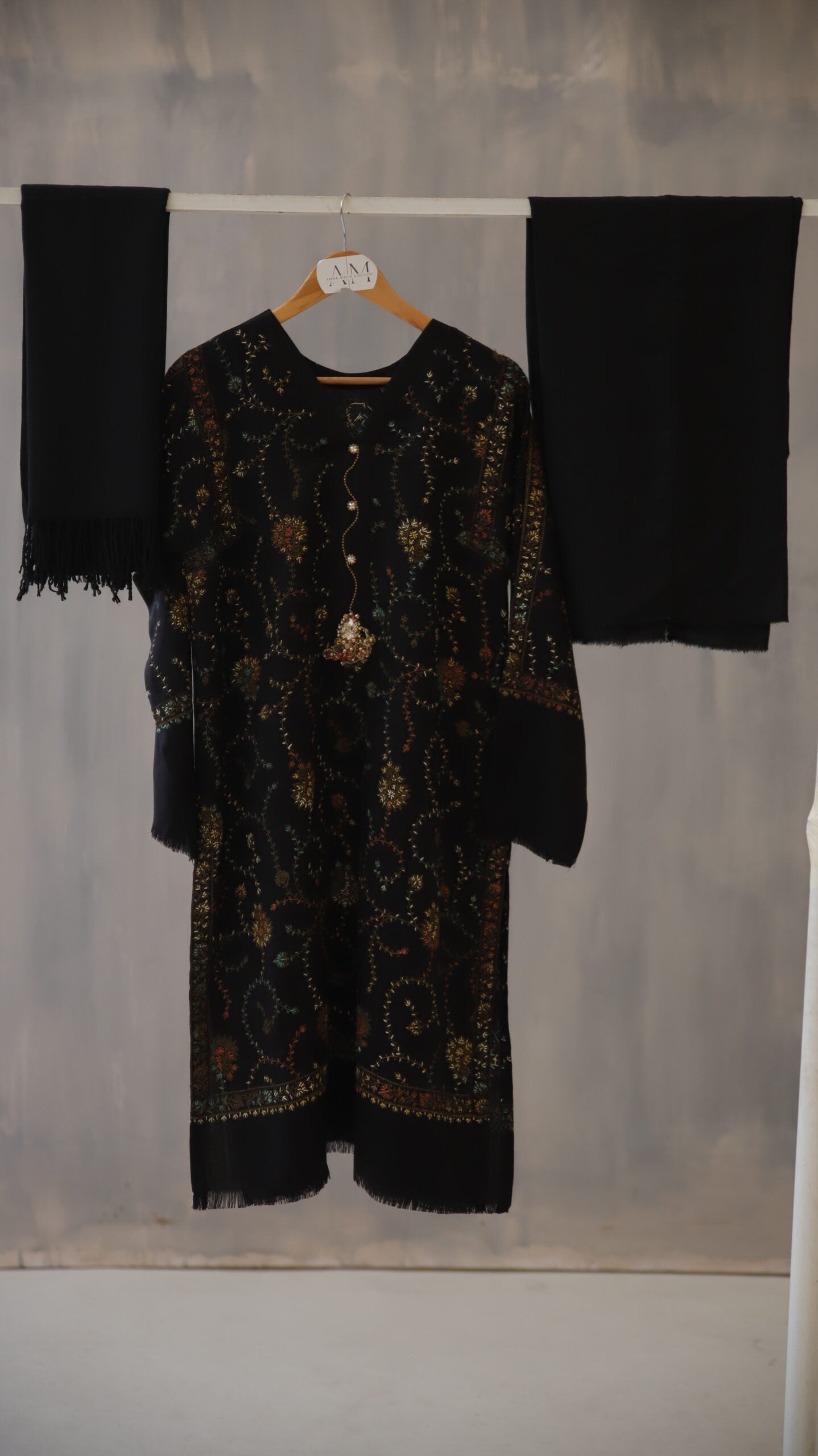Jal Black Embroidery