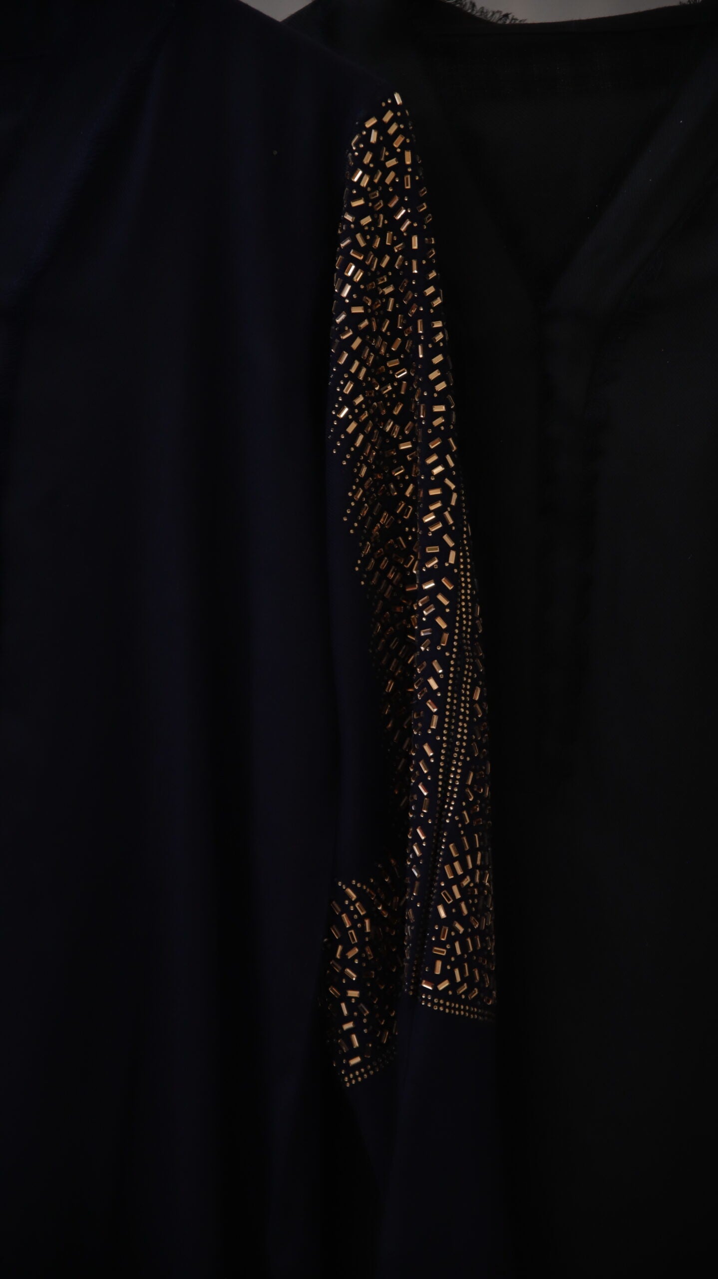 Black Pashmina Crystal