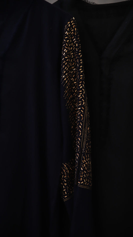 Black Pashmina Crystal