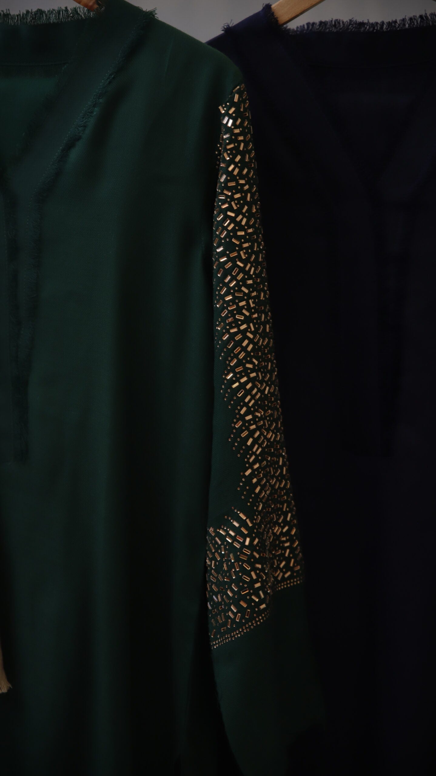 Green Pashmina Crystal