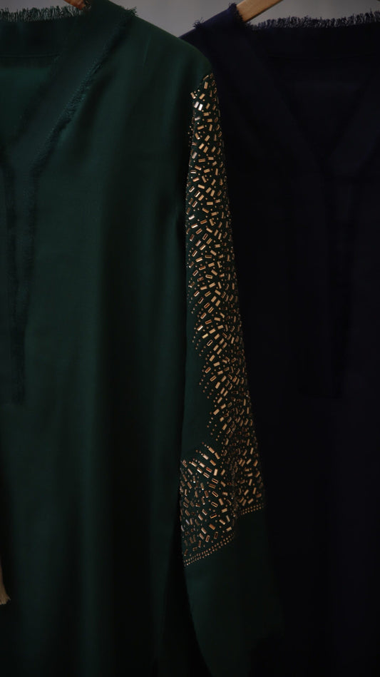 Green Pashmina Crystal