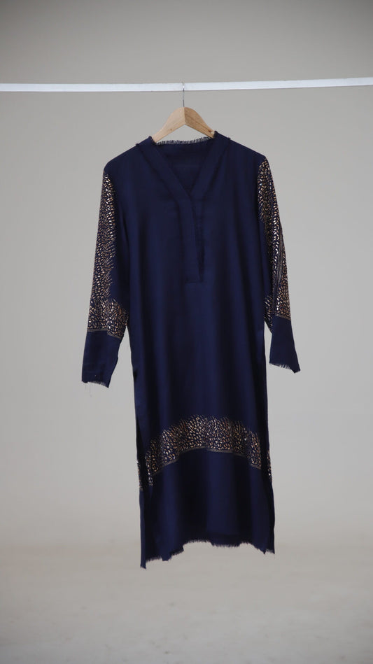 Blue Pashmina Crystal