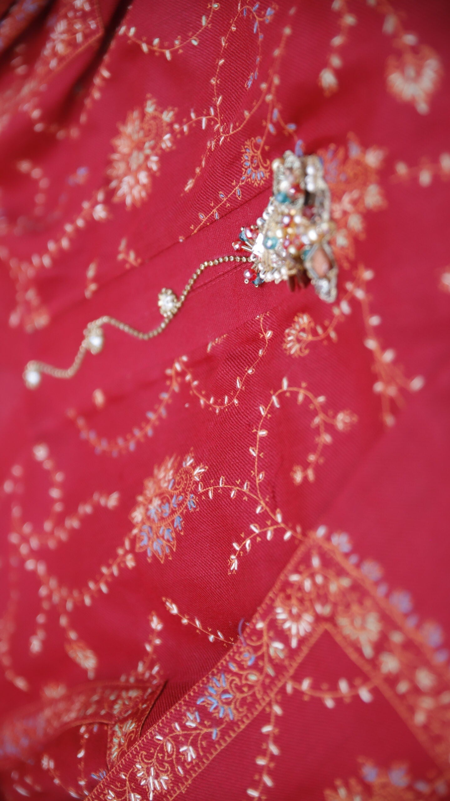 Jal Maroon Embroidery